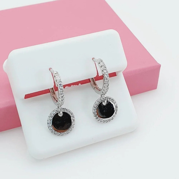 - "925 Sterling Silver Cubic Zirconia Earrings, U19254704 - Picture 6 of 11